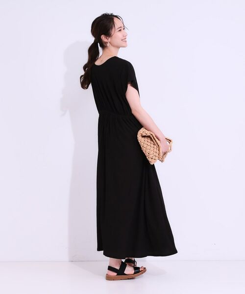 SHOO・LA・RUE / シューラルー ロング・マキシ丈ワンピース | 【前後2WAY】さらりと大人上品に 楊柳フレンチワンピース | 詳細4