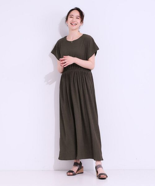 SHOO・LA・RUE / シューラルー ロング・マキシ丈ワンピース | 【前後2WAY】さらりと大人上品に 楊柳フレンチワンピース | 詳細8