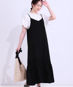 SHOO・LA・RUE / シューラルー ワンピース | 【ひんやり】シャーリングがアクセントに 大人のデザインキャミワンピース