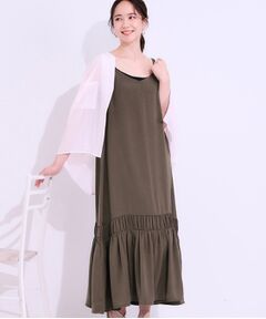 SHOO・LA・RUE / シューラルー ワンピース | 【ひんやり】シャーリングがアクセントに 大人のデザインキャミワンピース