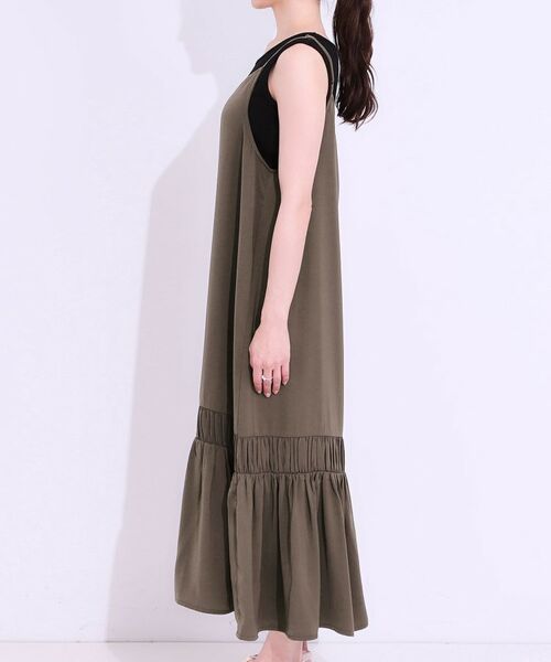 SHOO・LA・RUE / シューラルー ワンピース | 【ひんやり】シャーリングがアクセントに 大人のデザインキャミワンピース | 詳細10