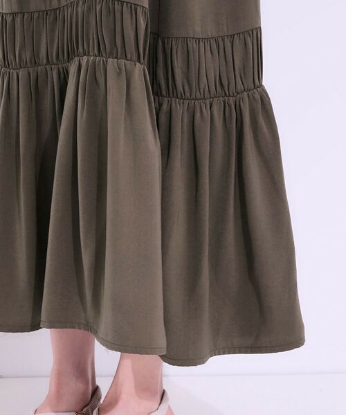 SHOO・LA・RUE / シューラルー ワンピース | 【ひんやり】シャーリングがアクセントに 大人のデザインキャミワンピース | 詳細14