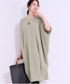 SHOO・LA・RUE / シューラルー ミニ丈・ひざ丈ワンピース | 【S-LL】楽にサマ見え コクーンシルエットの涼やかワンピース