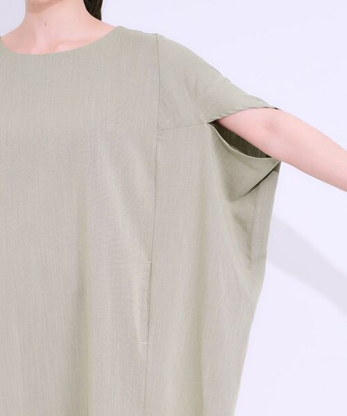 SHOO・LA・RUE / シューラルー ミニ丈・ひざ丈ワンピース | 【S-LL】楽にサマ見え コクーンシルエットの涼やかワンピース | 詳細14