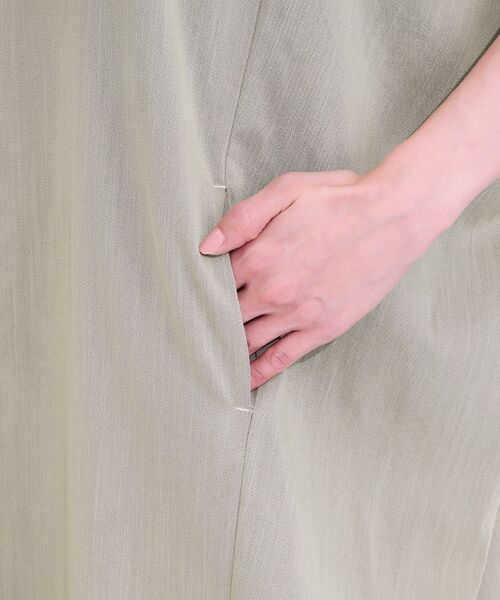 SHOO・LA・RUE / シューラルー ミニ丈・ひざ丈ワンピース | 【S-LL】楽にサマ見え コクーンシルエットの涼やかワンピース | 詳細15