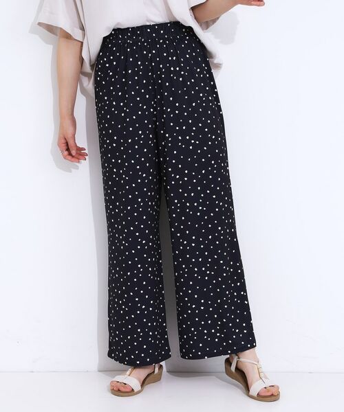 SHOO・LA・RUE / シューラルー パンツ | 【S-LL/ひんやり/選べる2柄】大人のリラックスコーデに プリント柄パンツ | 詳細13