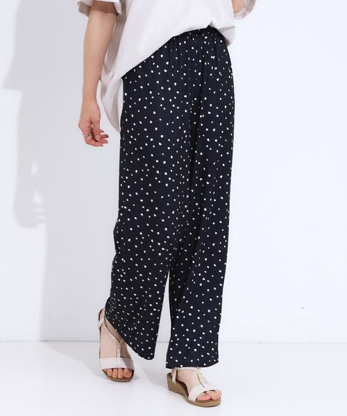 SHOO・LA・RUE / シューラルー パンツ | 【S-LL/ひんやり/選べる2柄】大人のリラックスコーデに プリント柄パンツ | 詳細14