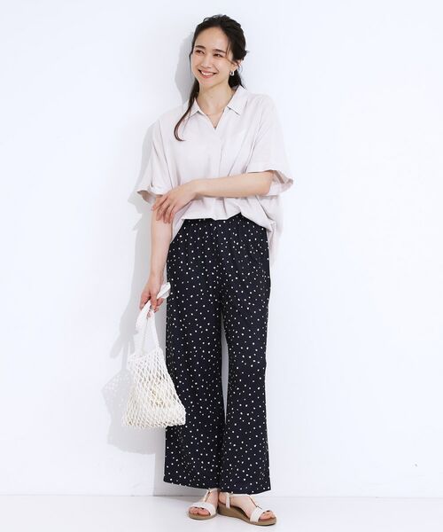 SHOO・LA・RUE / シューラルー パンツ | 【S-LL/ひんやり/選べる2柄】大人のリラックスコーデに プリント柄パンツ | 詳細15