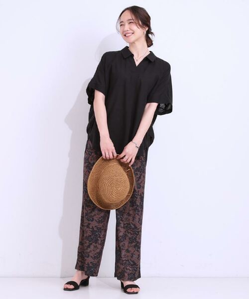 SHOO・LA・RUE / シューラルー パンツ | 【S-LL/ひんやり/選べる2柄】大人のリラックスコーデに プリント柄パンツ | 詳細23