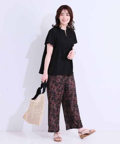 SHOO・LA・RUE / シューラルー パンツ | 【S-LL/ひんやり/選べる2柄】大人のリラックスコーデに プリント柄パンツ | 詳細26