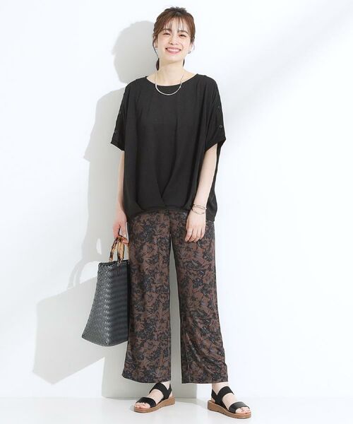 SHOO・LA・RUE / シューラルー パンツ | 【S-LL/ひんやり/選べる2柄】大人のリラックスコーデに プリント柄パンツ | 詳細28