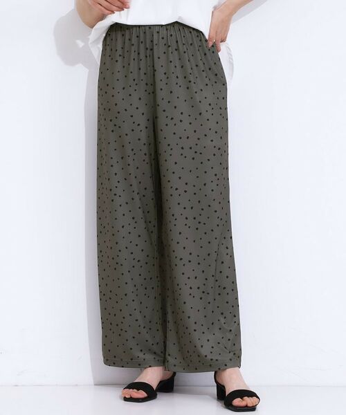 SHOO・LA・RUE / シューラルー パンツ | 【S-LL/ひんやり/選べる2柄】大人のリラックスコーデに プリント柄パンツ | 詳細9