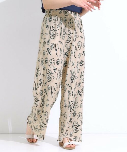 SHOO・LA・RUE / シューラルー パンツ | 【S-LL】さらさら楽ちん プリーツ ワイドパンツ | 詳細14