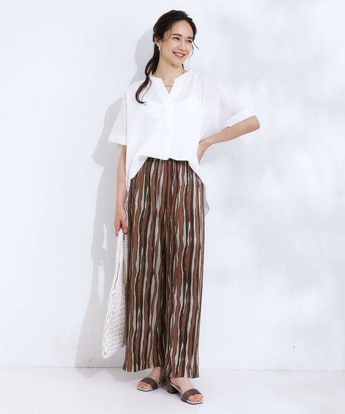 SHOO・LA・RUE / シューラルー パンツ | 【S-LL】さらさら楽ちん プリーツ ワイドパンツ | 詳細19