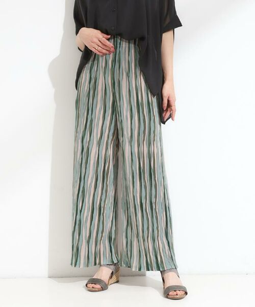 SHOO・LA・RUE / シューラルー パンツ | 【S-LL】さらさら楽ちん プリーツ ワイドパンツ | 詳細21