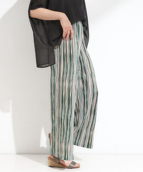 SHOO・LA・RUE / シューラルー パンツ | 【S-LL】さらさら楽ちん プリーツ ワイドパンツ | 詳細22