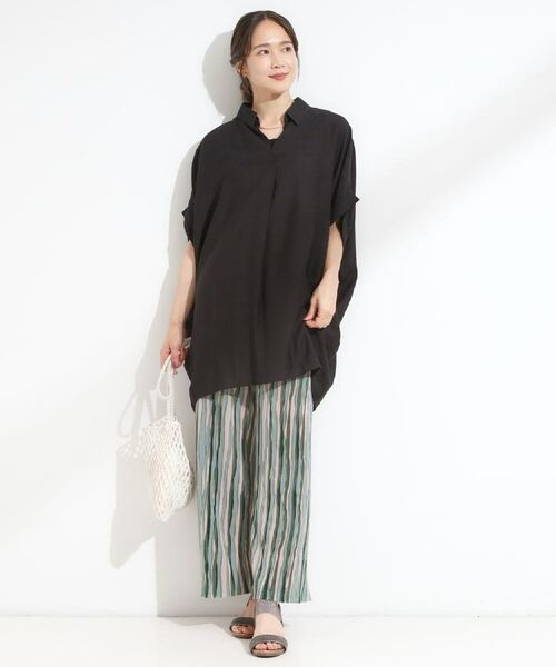 SHOO・LA・RUE / シューラルー パンツ | 【S-LL】さらさら楽ちん プリーツ ワイドパンツ | 詳細23