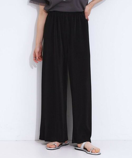 SHOO・LA・RUE / シューラルー パンツ | 【S-LL】さらさら楽ちん プリーツ ワイドパンツ | 詳細5