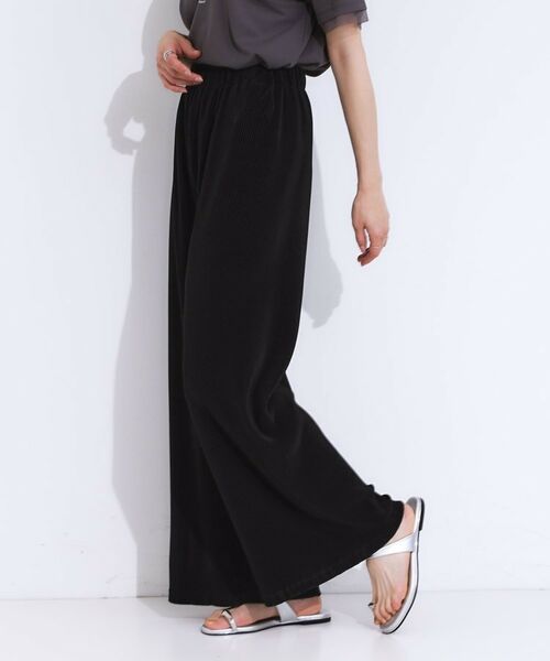 SHOO・LA・RUE / シューラルー パンツ | 【S-LL】さらさら楽ちん プリーツ ワイドパンツ | 詳細6