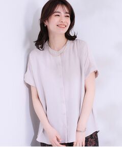 SHOO・LA・RUE / シューラルー シャツ・ブラウス | 【洗える/プチプラ】大人の抜け感をプラスする バンドカラーシャツ