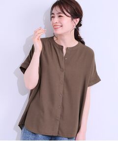 SHOO・LA・RUE / シューラルー シャツ・ブラウス | 【洗える/プチプラ】大人の抜け感をプラスする バンドカラーシャツ