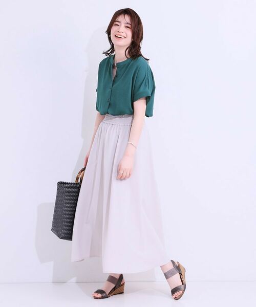 SHOO・LA・RUE / シューラルー シャツ・ブラウス | 【洗える/プチプラ】大人の抜け感をプラスする バンドカラーシャツ | 詳細15