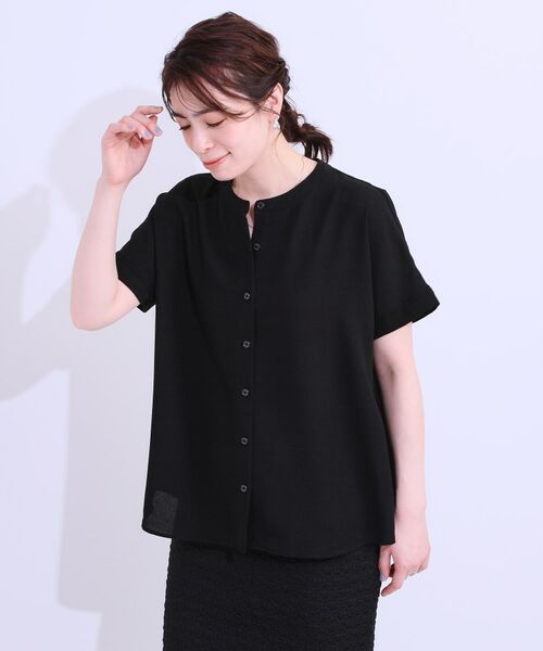 SHOO・LA・RUE / シューラルー シャツ・ブラウス | 【洗える/プチプラ】大人の抜け感をプラスする バンドカラーシャツ | 詳細5