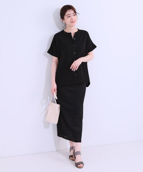 SHOO・LA・RUE / シューラルー シャツ・ブラウス | 【洗える/プチプラ】大人の抜け感をプラスする バンドカラーシャツ | 詳細7