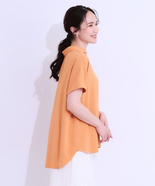 SHOO・LA・RUE / シューラルー シャツ・ブラウス | 【洗える/S-LL/プチプラ】さらっとすっきりきれい見え スキッパーブラウス | 詳細14