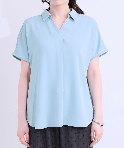 SHOO・LA・RUE / シューラルー シャツ・ブラウス | 【洗える/S-LL/プチプラ】さらっとすっきりきれい見え スキッパーブラウス | 詳細17