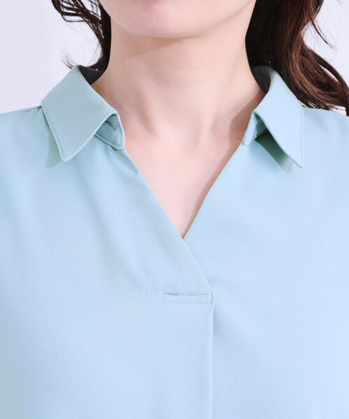 SHOO・LA・RUE / シューラルー シャツ・ブラウス | 【洗える/S-LL/プチプラ】さらっとすっきりきれい見え スキッパーブラウス | 詳細20