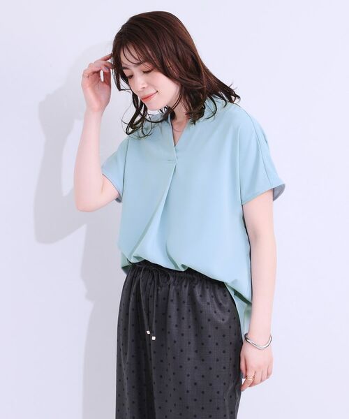 SHOO・LA・RUE / シューラルー シャツ・ブラウス | 【洗える/S-LL/プチプラ】さらっとすっきりきれい見え スキッパーブラウス | 詳細6