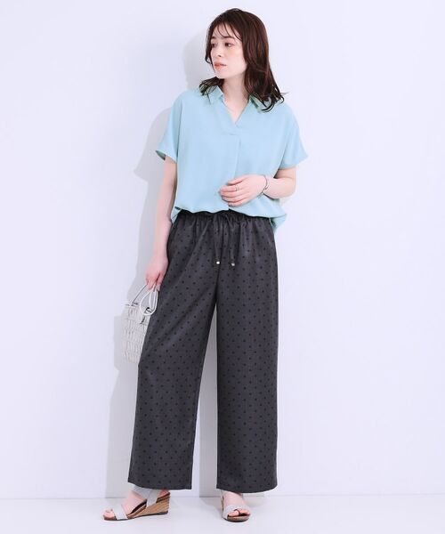 SHOO・LA・RUE / シューラルー シャツ・ブラウス | 【洗える/S-LL/プチプラ】さらっとすっきりきれい見え スキッパーブラウス | 詳細7