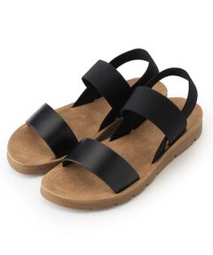 SHOO・LA・RUE / シューラルー サンダル | アンクルゴムフラットサンダル
