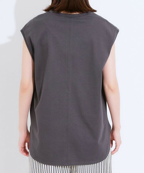 SHOO・LA・RUE / シューラルー カットソー | 【ひんやり/汗ジミ軽減/UVカット】 ロゴプリントノースリーブTシャツ | 詳細15