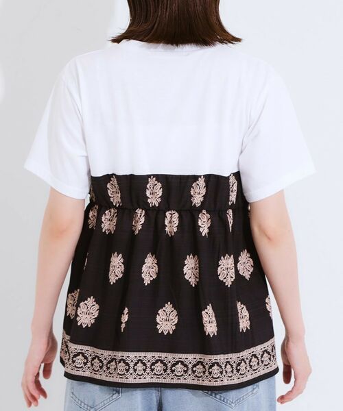 SHOO・LA・RUE / シューラルー カットソー | 【S-LL】スカーフ巻きレイヤード風Tシャツ | 詳細11