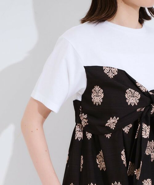 SHOO・LA・RUE / シューラルー カットソー | 【S-LL】スカーフ巻きレイヤード風Tシャツ | 詳細13