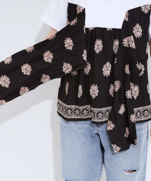 SHOO・LA・RUE / シューラルー カットソー | 【S-LL】スカーフ巻きレイヤード風Tシャツ | 詳細15