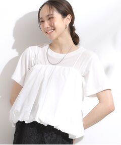 SHOO・LA・RUE / シューラルー その他トップス | 【S-LL/2点セット】バルーンキャミ+Tシャツセット