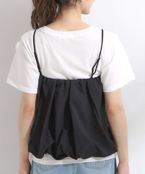 SHOO・LA・RUE / シューラルー その他トップス | 【S-LL/2点セット】バルーンキャミ+Tシャツセット | 詳細12