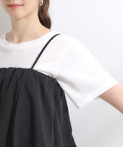 SHOO・LA・RUE / シューラルー その他トップス | 【S-LL/2点セット】バルーンキャミ+Tシャツセット | 詳細14