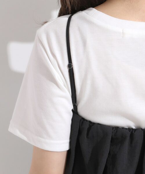 SHOO・LA・RUE / シューラルー その他トップス | 【S-LL/2点セット】バルーンキャミ+Tシャツセット | 詳細15