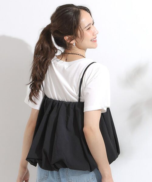 SHOO・LA・RUE / シューラルー その他トップス | 【S-LL/2点セット】バルーンキャミ+Tシャツセット | 詳細6