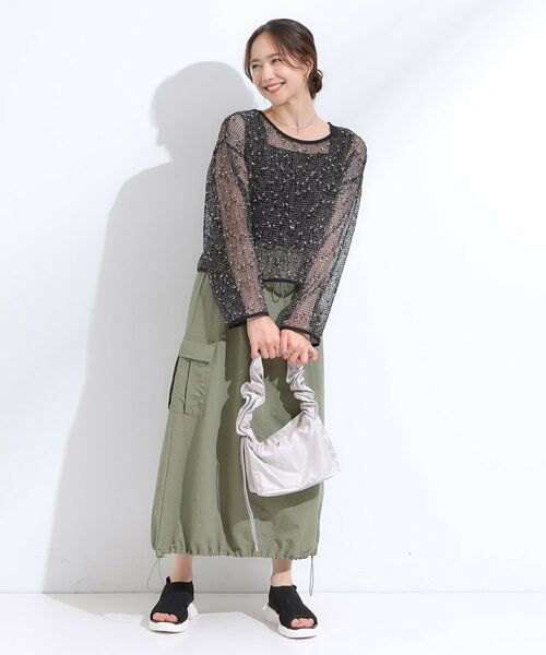 SHOO・LA・RUE / シューラルー カーディガン・ボレロ | 【前後2WAY】夏でもさらりと羽織れる メッシュリボンカーディガン | 詳細10