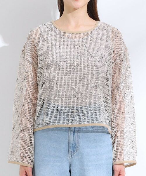 SHOO・LA・RUE / シューラルー カーディガン・ボレロ | 【前後2WAY】夏でもさらりと羽織れる メッシュリボンカーディガン | 詳細15