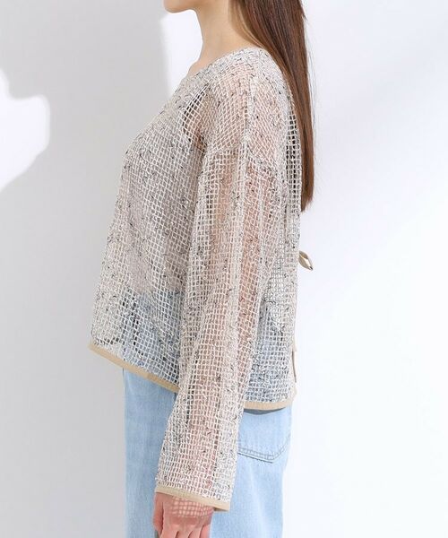 SHOO・LA・RUE / シューラルー カーディガン・ボレロ | 【前後2WAY】夏でもさらりと羽織れる メッシュリボンカーディガン | 詳細16