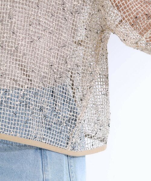 SHOO・LA・RUE / シューラルー カーディガン・ボレロ | 【前後2WAY】夏でもさらりと羽織れる メッシュリボンカーディガン | 詳細20