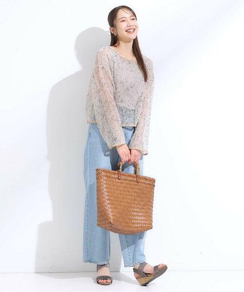 SHOO・LA・RUE / シューラルー カーディガン・ボレロ | 【前後2WAY】夏でもさらりと羽織れる メッシュリボンカーディガン | 詳細6