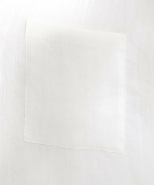 SHOO・LA・RUE / シューラルー シャツ・ブラウス | 程よいシアー感 ポケットドルマン5分袖シャツ | 詳細12