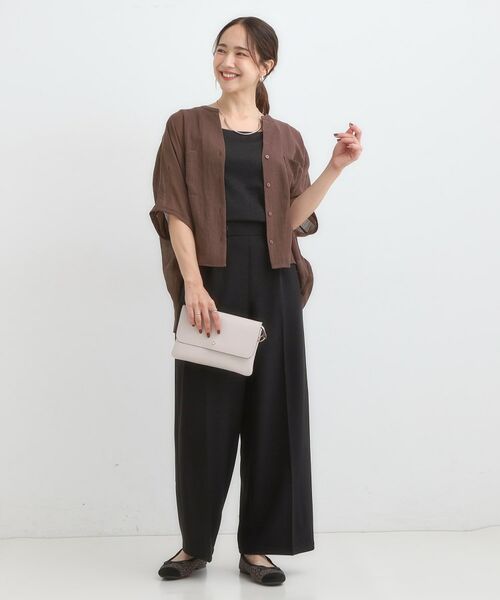 SHOO・LA・RUE / シューラルー シャツ・ブラウス | 程よいシアー感 ポケットドルマン5分袖シャツ | 詳細27